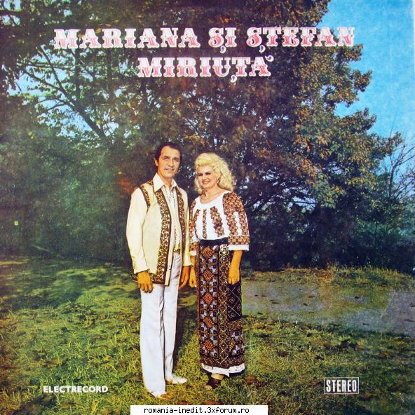 Discuri vinil cu muzica populara - Raritati - Mariana si Stefan M - Muzica populara romaneasca - Romanian folk