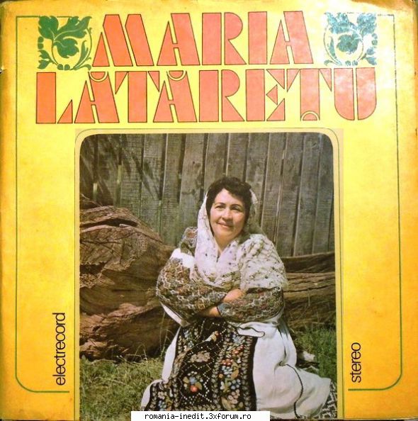 Discuri vinil cu muzica populara - Raritati - Maria Lataretu: 3 D - Muzica populara romaneasca - Romanian folk
