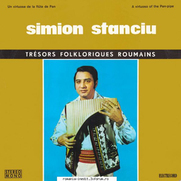 Discuri vinil cu muzica populara - Raritati - Simion Stanciu: Nai - Muzica populara romaneasca - Romanian folk