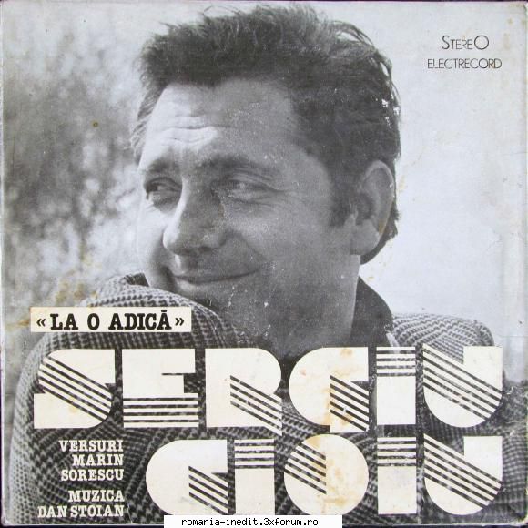 Discuri vinil cu muzica romaneasca - Raritati - Sergiu Cioiu - La - Albume MP3 romanesti - Romanian MP3 albums
