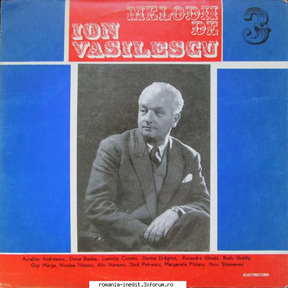Discuri vinil cu muzica romaneasca - Raritati - Ion Vasilescu - m - Albume MP3 romanesti - Romanian MP3 albums