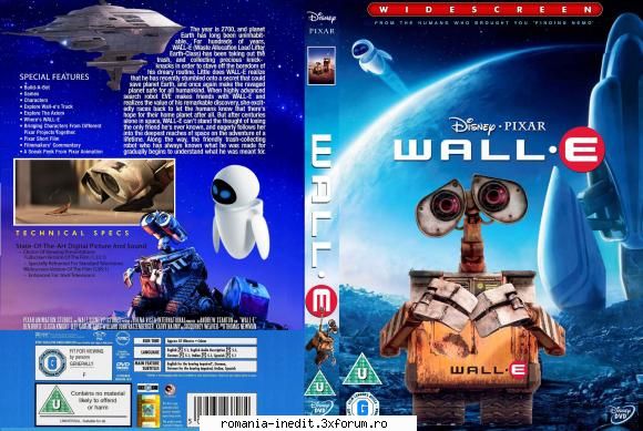 Disney-Pixar - WALL-E (2008) - WALL-E (2008) Director : Andrew Stanton - Filme pentru copii - Movies for kids