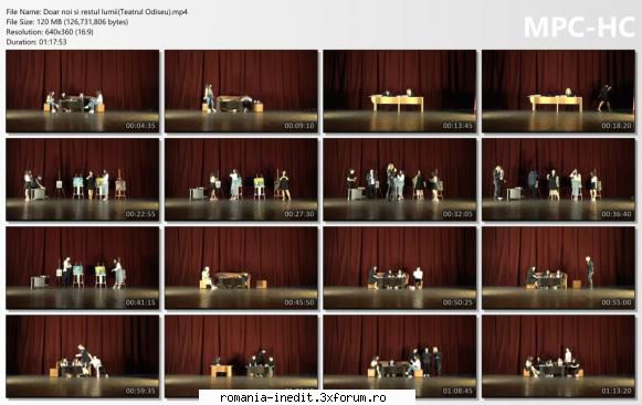 Doar noi si restul lumii(Teatrul Odiseu) - bgl23 - Teatru rom�nesc - Romanian Theater