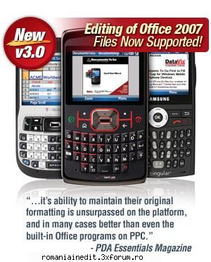 Documents to Go V ) - Acesta e un program foarte bun care merge pe - PDA / Mobile Technology