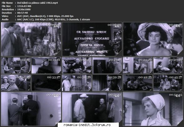 Doi baieti ca p�inea calda (1962) - tvrip băieți ca p�inea - Filme rom�nesti - Romanian Movies