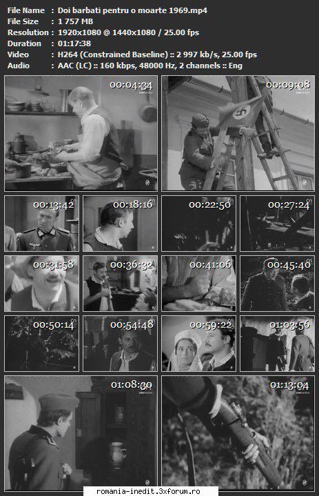 Doi barbati pentru o moarte (1969) - sasadoru - Filme rom�nesti - Romanian Movies