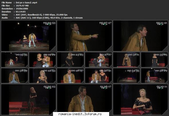Doi pe o banca (1997) (Teatru TV) - sasadoru - Teatru rom�nesc - Romanian Theater