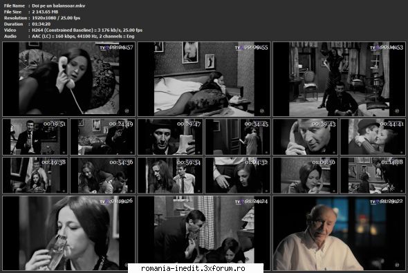 Doi pe un balansoar(TVR) - sasadoru - Teatru rom�nesc - Romanian Theater
