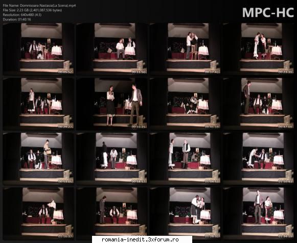 Domnisoara Nastasia(La Scena) - Regia: Gabriela Ionita Distributia - Teatru rom�nesc - Romanian Theater