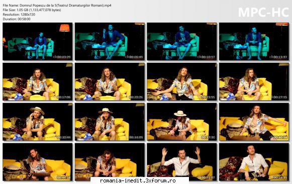 Domnul Popescu de la 5 (Teatrul Dramaturgilor Romani) - de Bogdan Hrib cu - Teatru rom�nesc - Romanian Theater