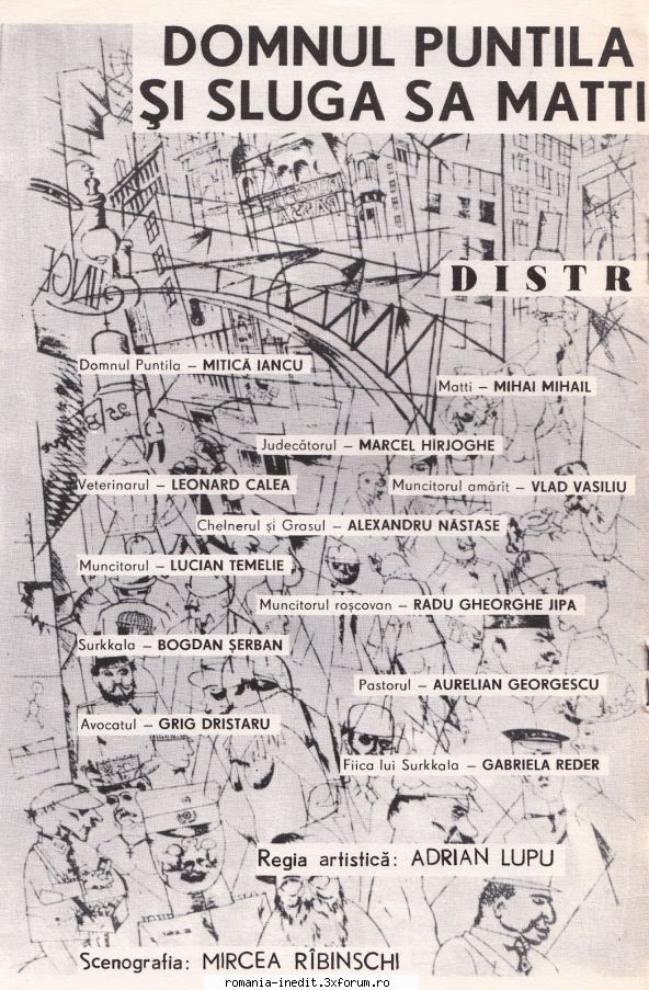 Domnul Puntila si sluga sa Matti (Teatrul Dramatic Galati)(1982) - mr.csaky - Teatru rom�nesc - Romanian Theater