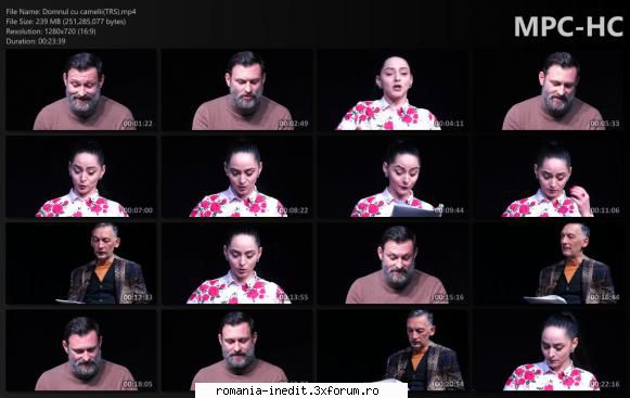 Domnul cu camelii(Teatrul Radu Stanca) - Spectacol lectura cu Ioana - Teatru rom�nesc - Romanian Theater