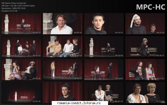 Doua liniute(Teatrul Metropolis) - Distribuție: Marius Manole - Teatru rom�nesc - Romanian Theater