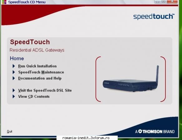 Driver speedtouch 580 - Am abonament la cliknet modemul este Thomson iar - Tech Support