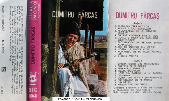 Dumitru Farcas STC 0048 - Dumitru Farcas STC 0048 .flac A1.Suita - Muzica populara romaneasca - Romanian folk