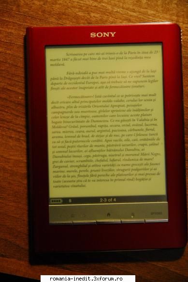 E-READER - Deci iata ca se poate. Sony PRS-600, text EPUB cu - Totul despre cărți - About e-books
