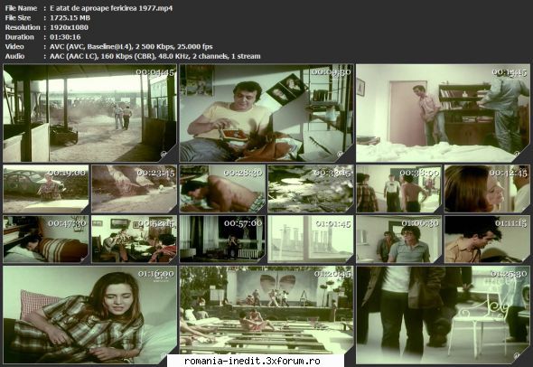 E at�t de aproape fericirea (1977) - tvrip atat de aproape fericirea - Filme rom�nesti - Romanian Movies