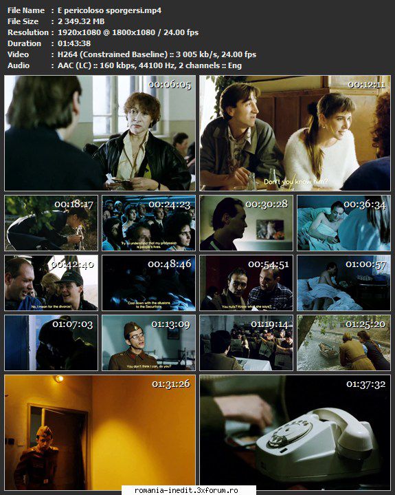 E pericoloso sporgersi (1994) - sasadoru - Filme rom�nesti - Romanian Movies