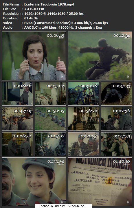 Ecaterina Teodoroiu (1978) - sasadoru - Filme rom�nesti - Romanian Movies