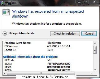 Ecran Albastru - - Salutare. Am downloadat MAX PAYNE 3 si dupa ce - Tech Support