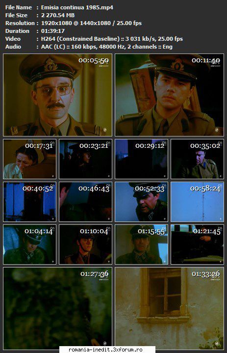Emisia continua (1985) - sasadoru - Filme rom�nesti - Romanian Movies