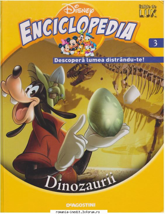 Enciclopedia Disney 39 volume - Nr. 3 - Dinozaurii - Carti pentru copii - Books