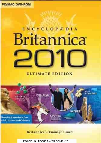 Encyclopaedia Britannica 2010 Ultimate Edition DVD - Encyclopaedia Britannica 2010 Ultimate - Software
