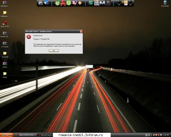 Eroare Gears of War - Am o eroare la Gears of War imediat dupa - Tech Support