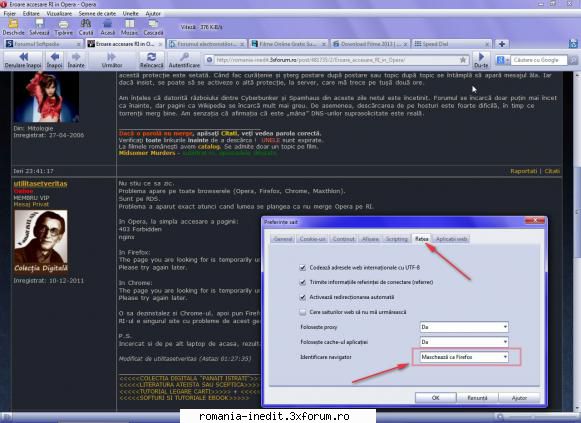 Eroare accesare RI in Opera - si eu mam chinuit si pina la urma a mers uite in - Tech Support
