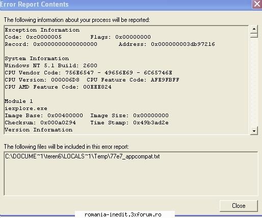 poza 2 eroare explorer 8