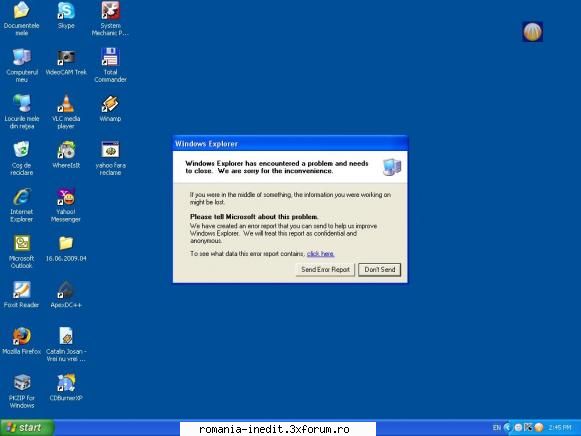 Eroare windows - Am instalat Kaspersky Internet Security 2009 si - Tech Support