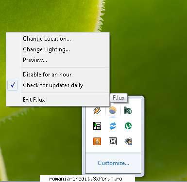 F.lux - Aplicatia ce reduce lumina monitorului daca lucrezi noaptea - F.lux se numest - Freeware & Open Source