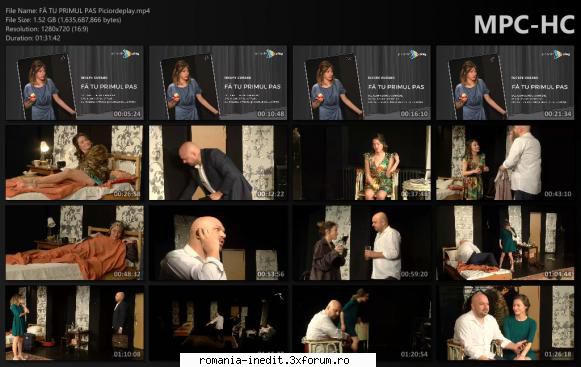 Fa tu primul pas(Teatrul de Arta Bucuresti) - De: Jean-Claude Carri�re - Teatru rom�nesc - Romanian Theater