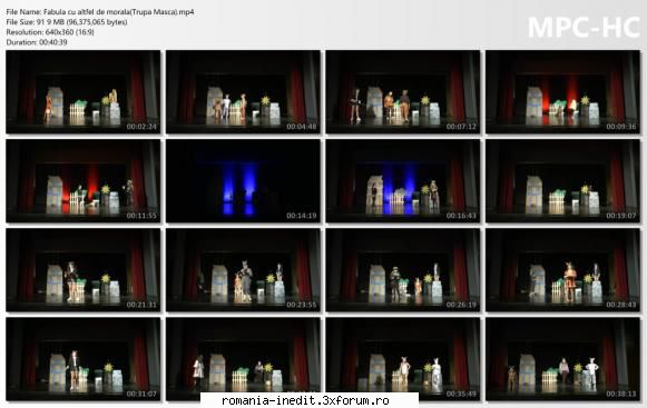 Fabula cu altfel de morala(Trupa Masca) - bgl23 - Teatru rom�nesc - Romanian Theater