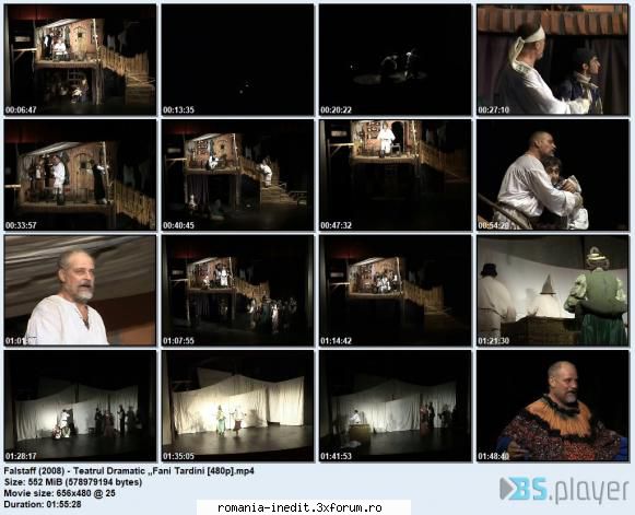 Falstaff (Teatrul Fani Tardini Galati) (2008) - FALSTAFF De: William Shak - Teatru rom�nesc - Romanian Theater