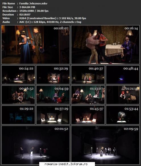 Familia Jeleznov (Teatrul Mic) - Familia Jeleznov Adaptarea Gelu Colceag - Teatru rom�nesc - Romanian Theater