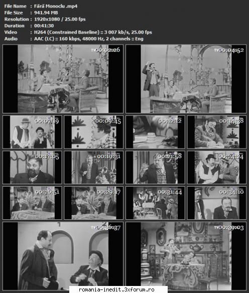 Fără Monoclu (1980)(TeatruTVR) - FĂRĂ MONOCLU 28 - Teatru rom�nesc - Romanian Theater