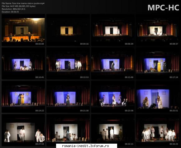Fara tine mama viata e pustie - bgl23 - Teatru rom�nesc - Romanian Theater