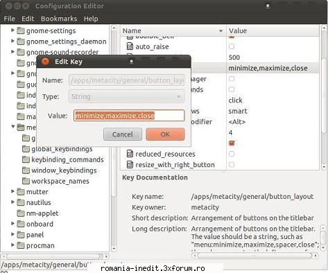 Fedora & UNBUTU muta butoanele minimize maximize din stanga in dreapta - adaug si imagine - Tutoriale generale