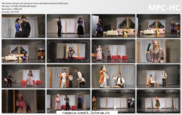 Femeie ochi alunecosi inima zburdalnica(Teatrul Moft) - bgl23 - Teatru rom�nesc - Romanian Theater