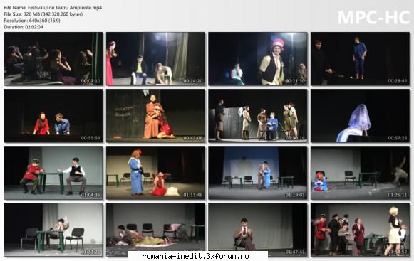 Festivalul de teatru Amprente - bgl23 - Teatru rom�nesc - Romanian Theater
