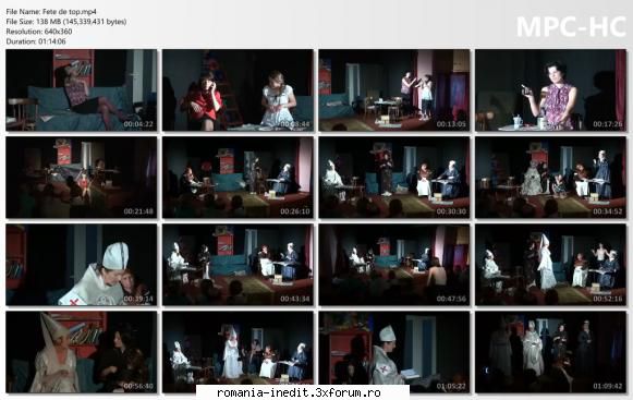 Fete de top(Trupa Arlechin) - Regie: Gheorghe Hibovski Distributie - Teatru rom�nesc - Romanian Theater
