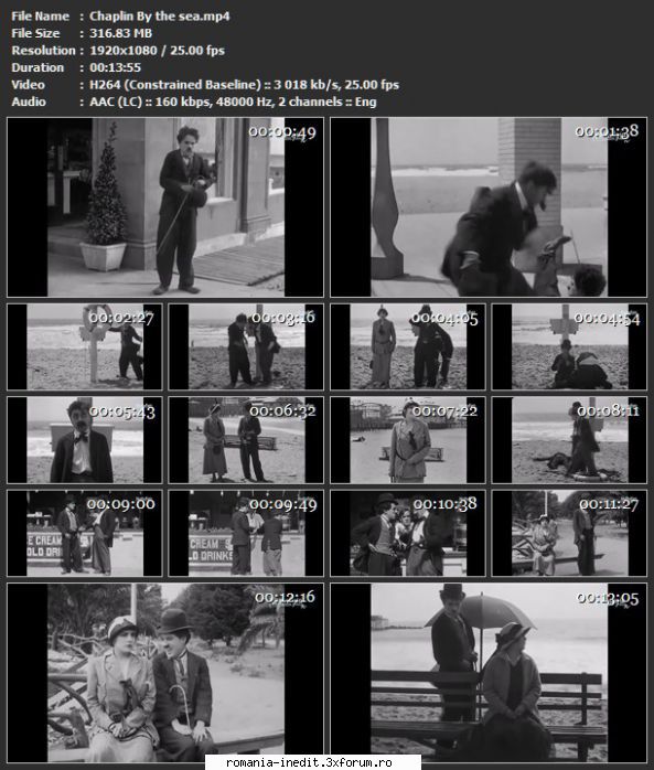 Filme mute (Comedii) - Chaplin By the sea - Filme clasice - Old Movies