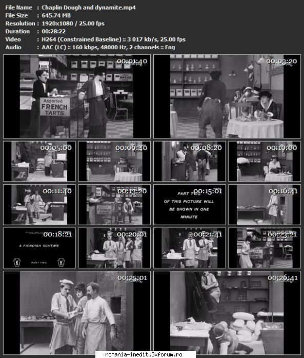Filme mute (Comedii) - Chaplin Dough and dynamite - Filme clasice - Old Movies