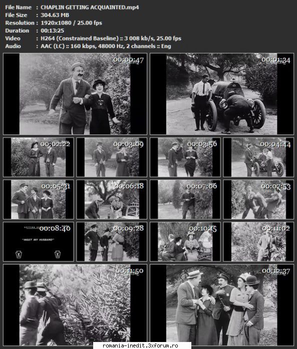 Filme mute (Comedii) - CHAPLIN GETTING ACQUAINTED - Filme clasice - Old Movies