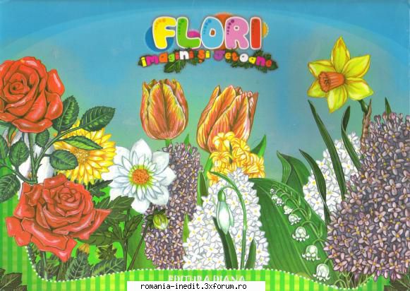 Flori - Imagini si jetoane - Flori - Imagini si jetoane Contine 14 planse A4 - Carti pentru copii - Books