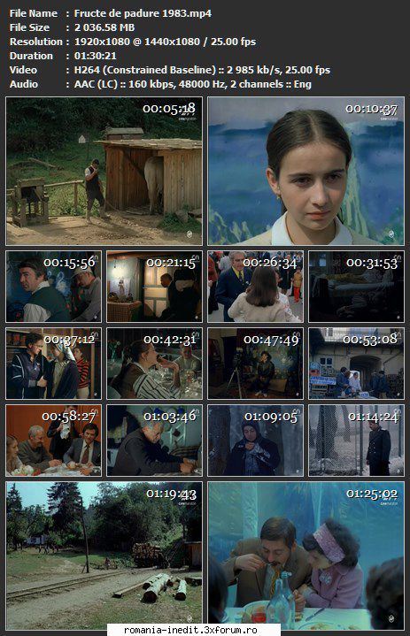 Fructe de padure (1983) - sasadoru - Filme rom�nesti - Romanian Movies