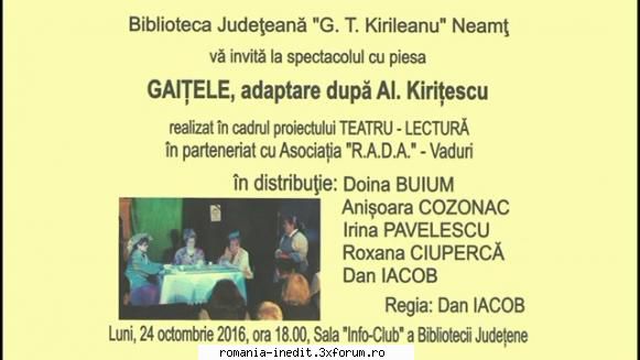 Gaiţele(Teatrul Arlechin) - bgl23 - Teatru rom�nesc - Romanian Theater