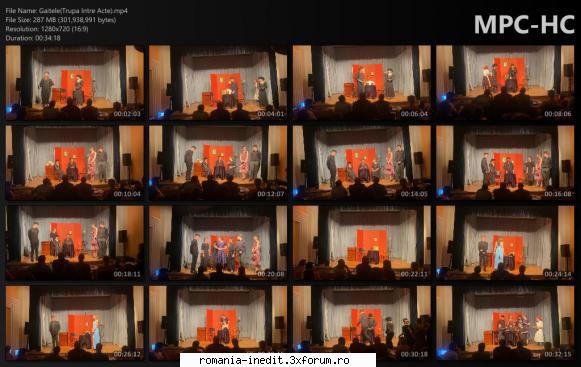 Gaitele(Trupa Intre Acte) - Regia Năfureanu Distributia - Teatru rom�nesc - Romanian Theater