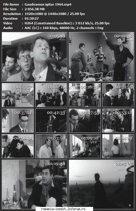 Gaudeamus igitur (1965) - sasadoru - Filme rom�nesti - Romanian Movies